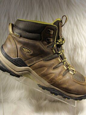 Keen Boots Mens Size 11.5 Brown Nubuck Waterproof Hiking Lace Up 1015299 READ